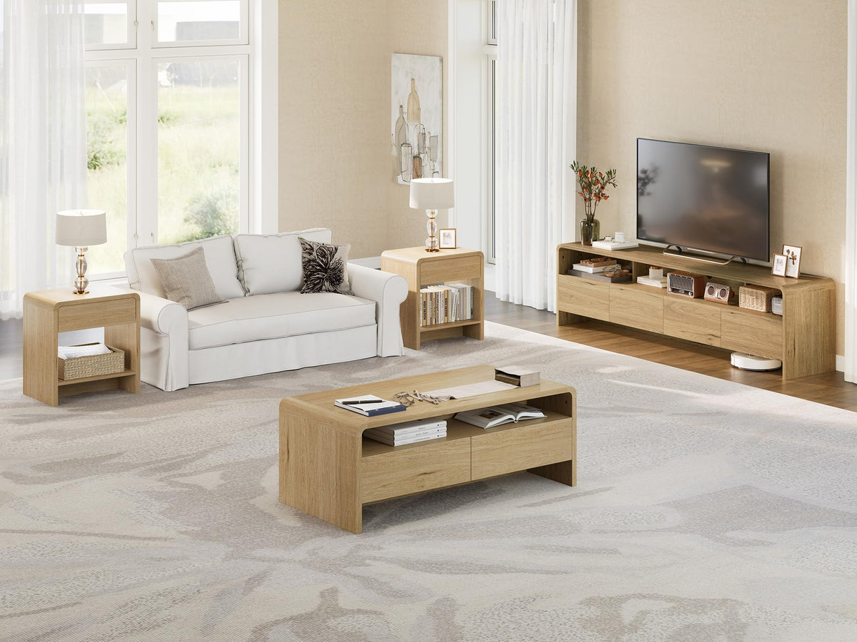 3-Piece Coffee Table Set with 2 End Tables H705