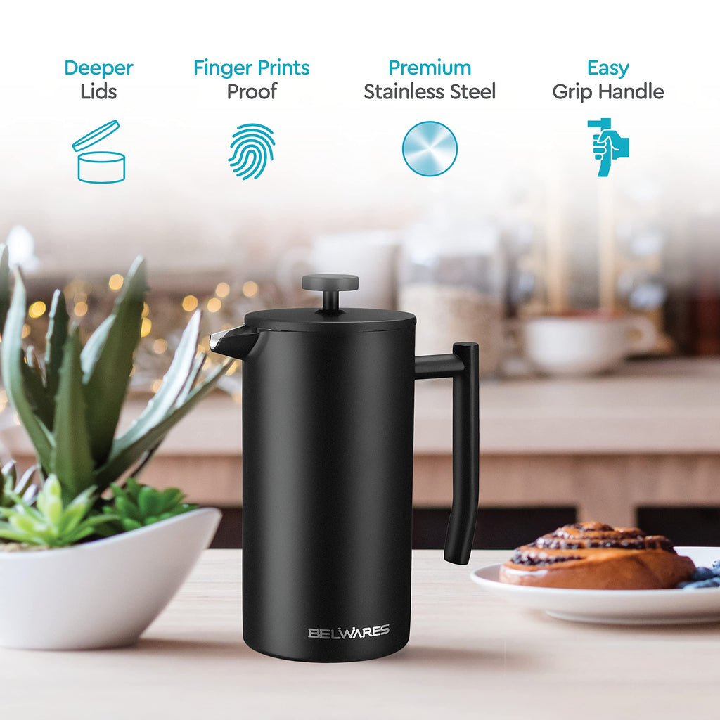 Insulated French Press Coffee Maker 50oz E319