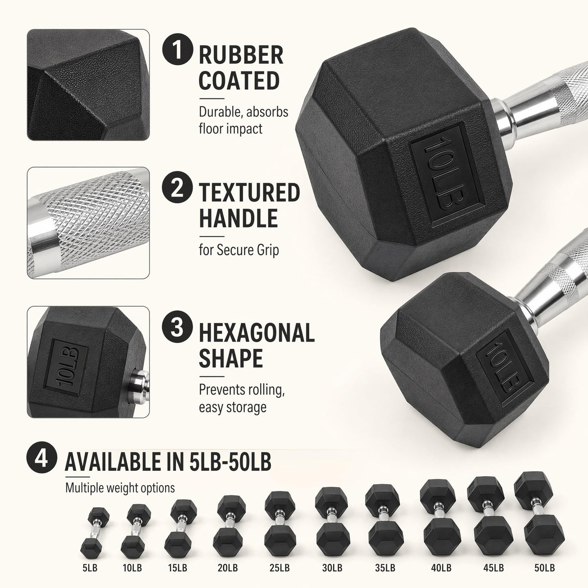 Dumbbell Set with Rack D994