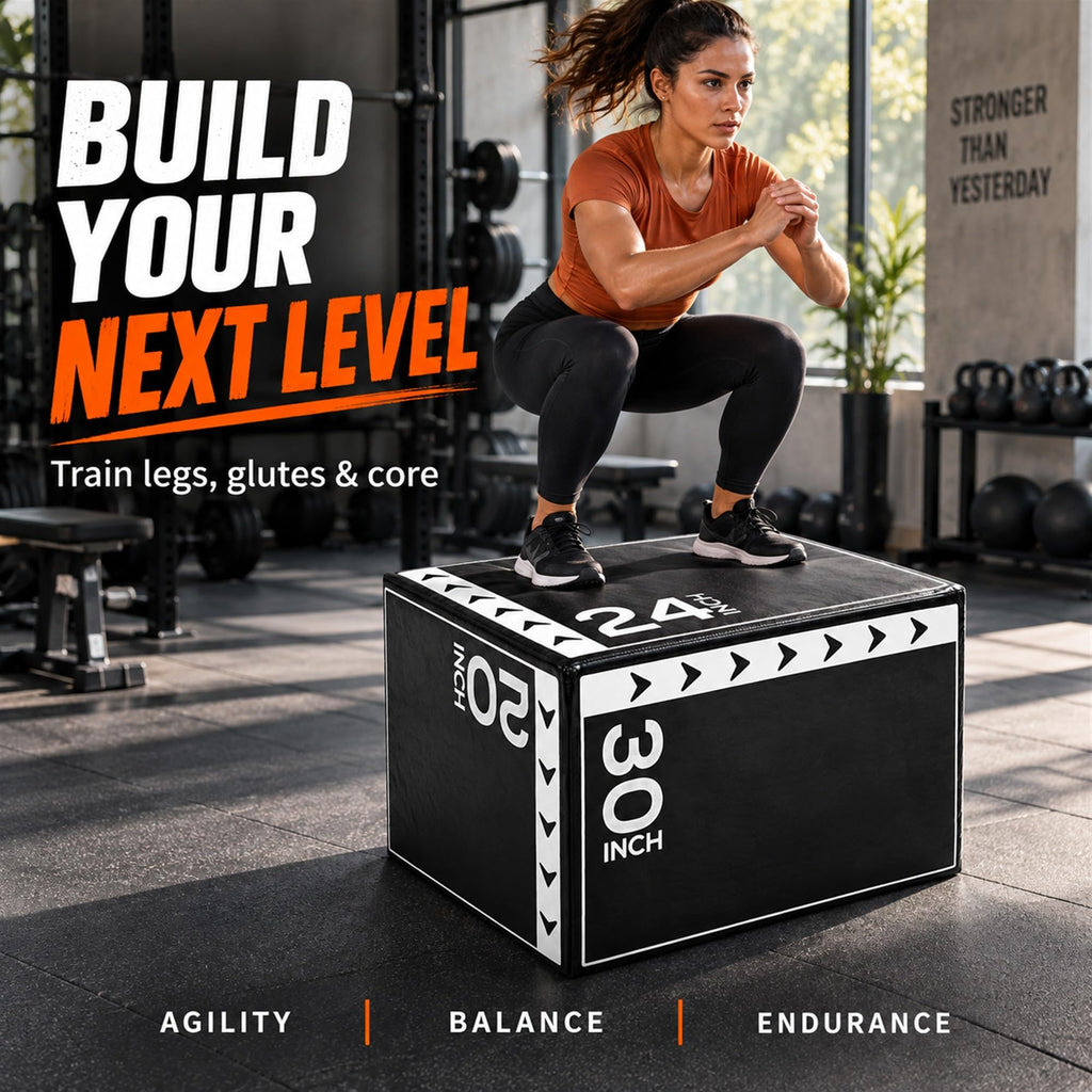 3-in-1 Foam Plyometric Jump Box M6216