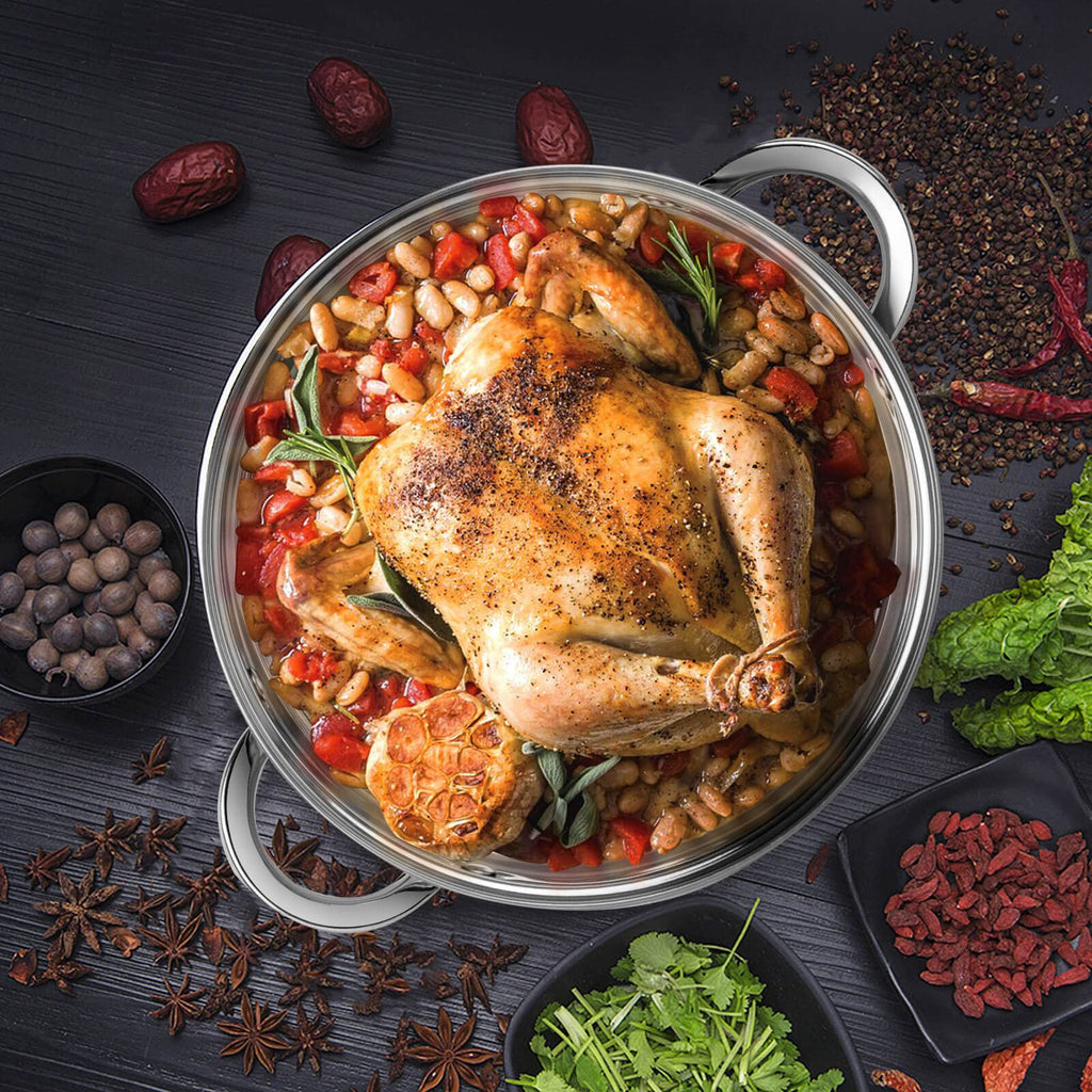 10 Quart Stainless Steel Stock Pot with Lid N22312