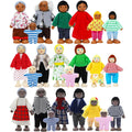 Wooden Dollhouse Family Set 23 Pieces Q167