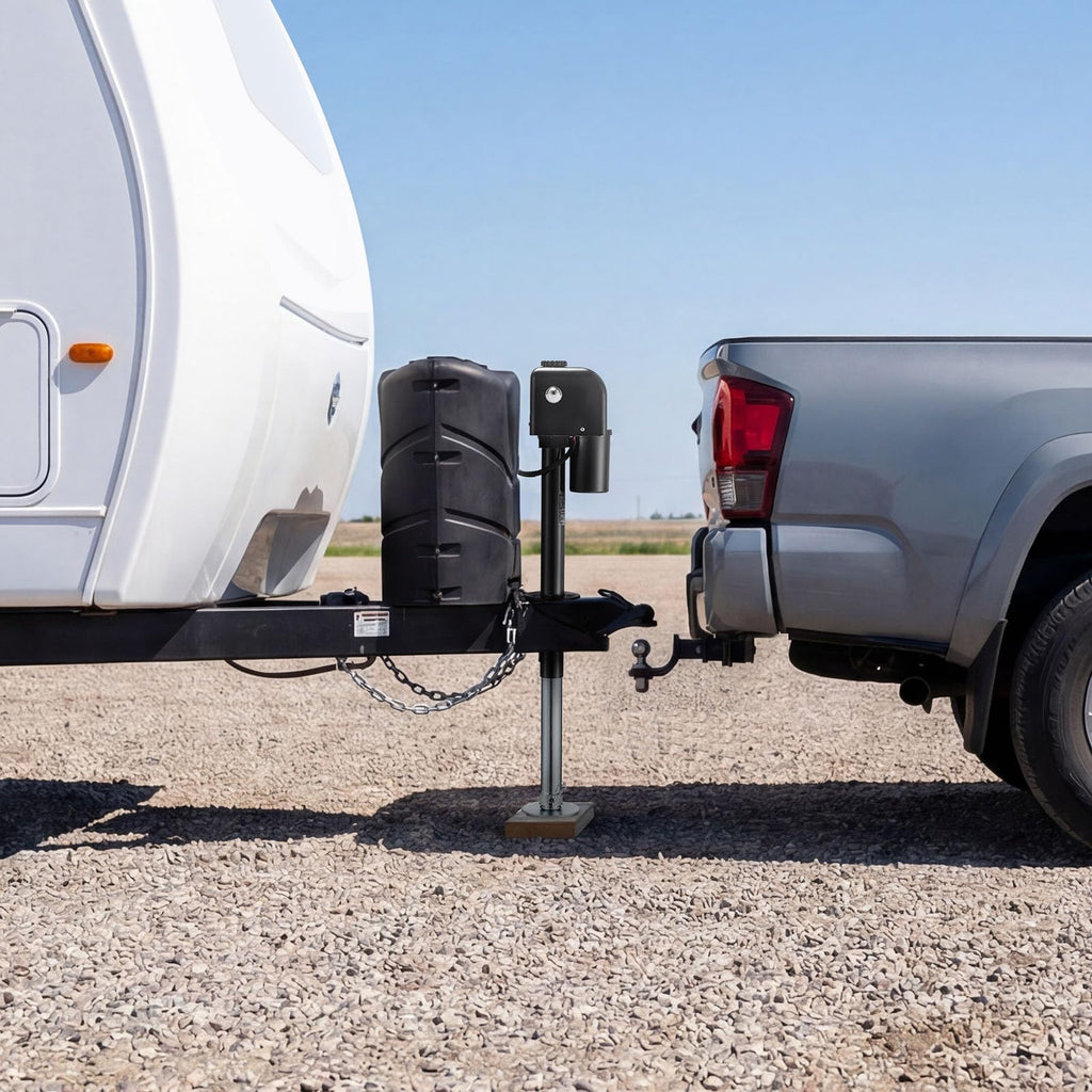 Electric Trailer Jack 7500 lbs Capacity 12V DC Black Y1971