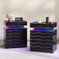 LED Night Stand Set 2 with Charging Station R57324