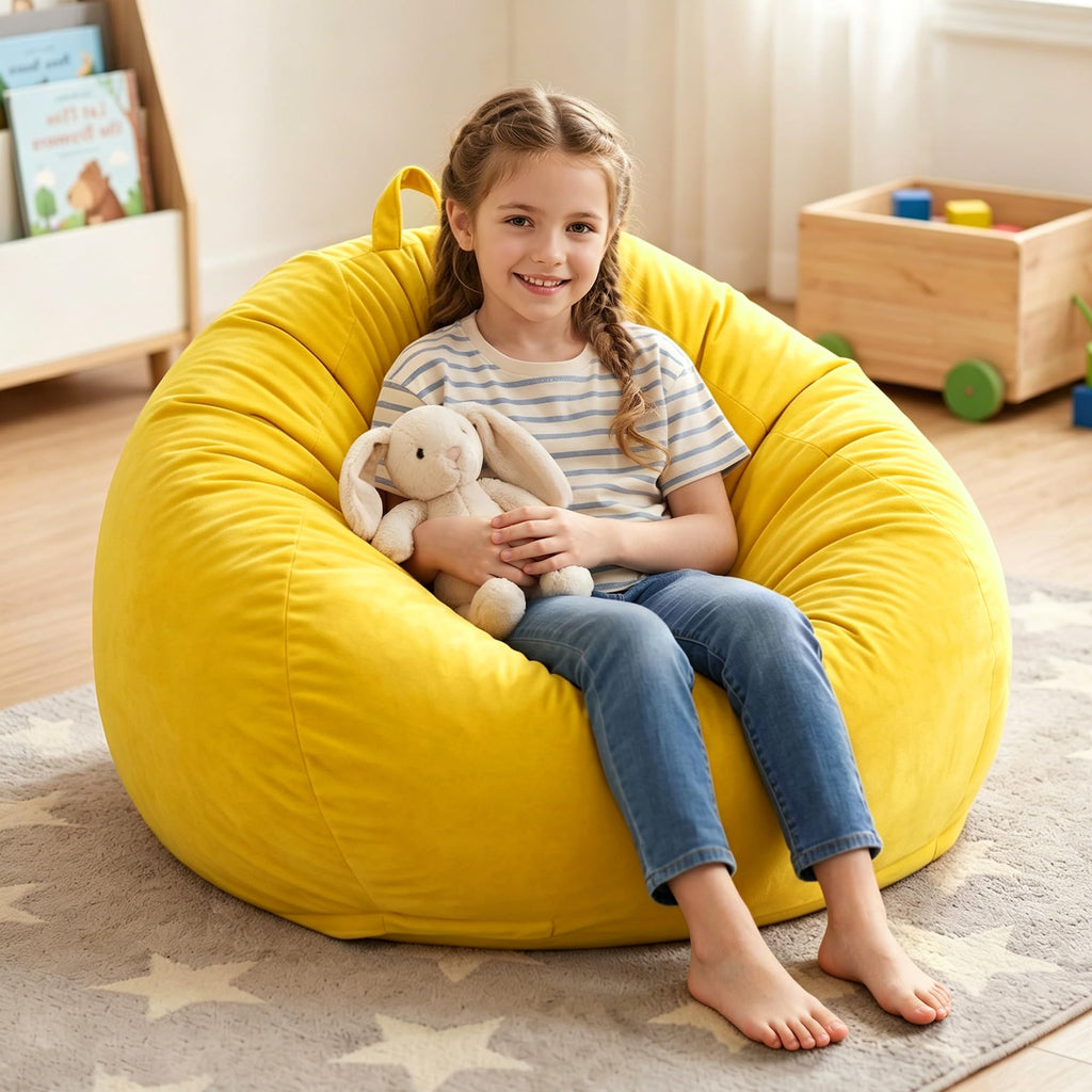 Bean Bag Chair Yellow 2FT A8091