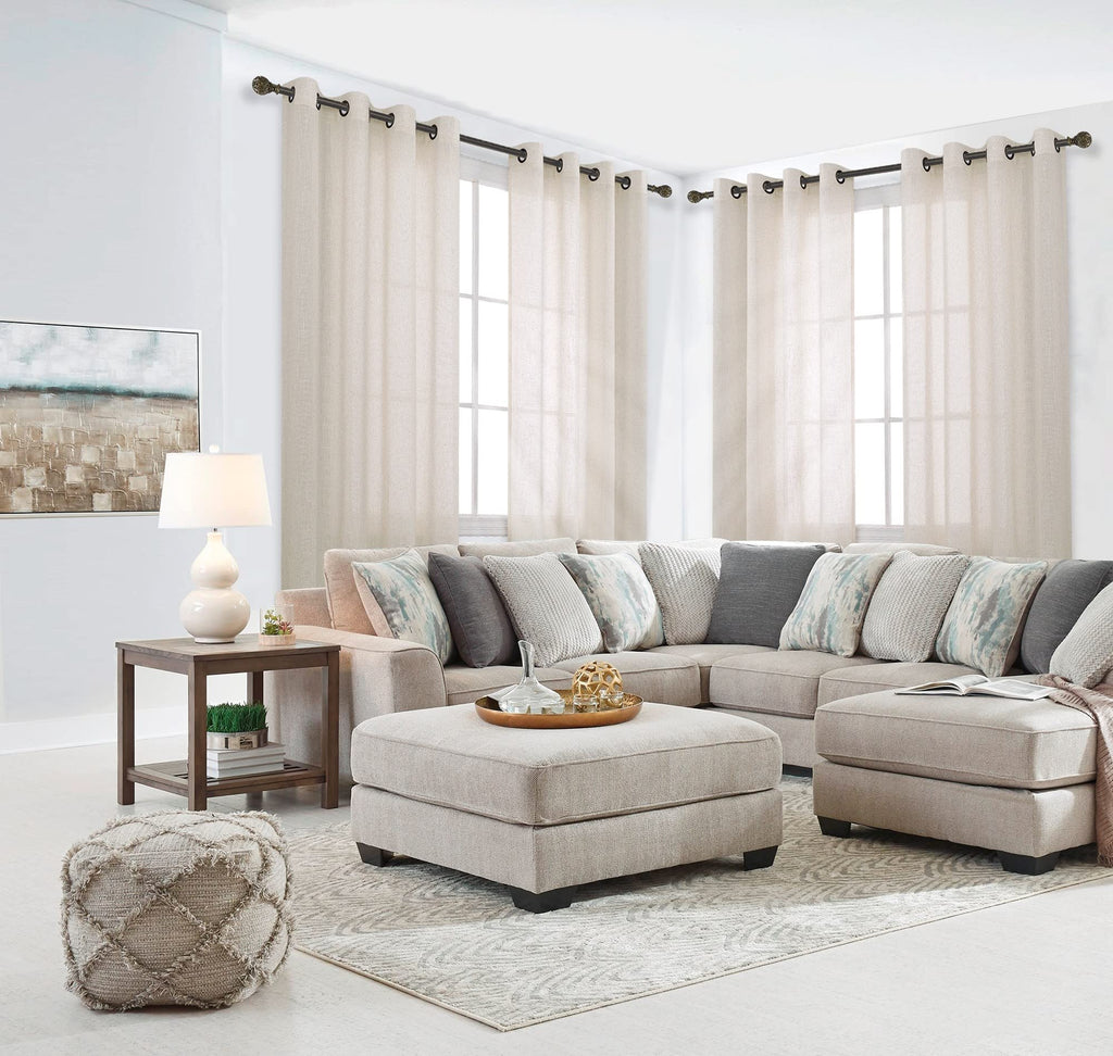 Beige Linen Curtains 2 Panels 84 Inches Long R2099