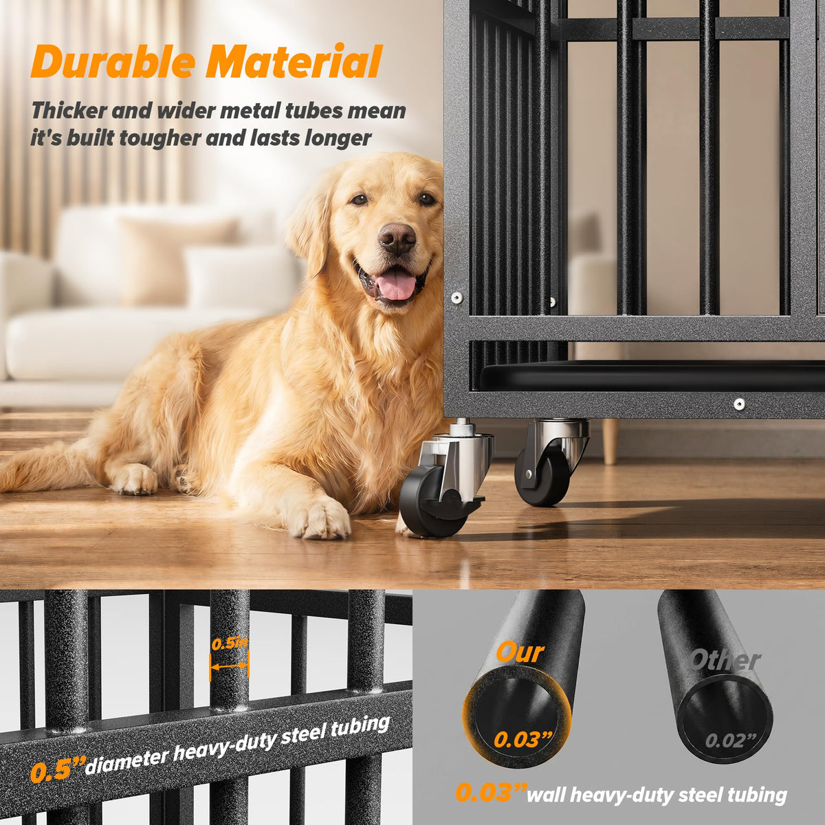 48 Inch Heavy Duty Dog Crate C545