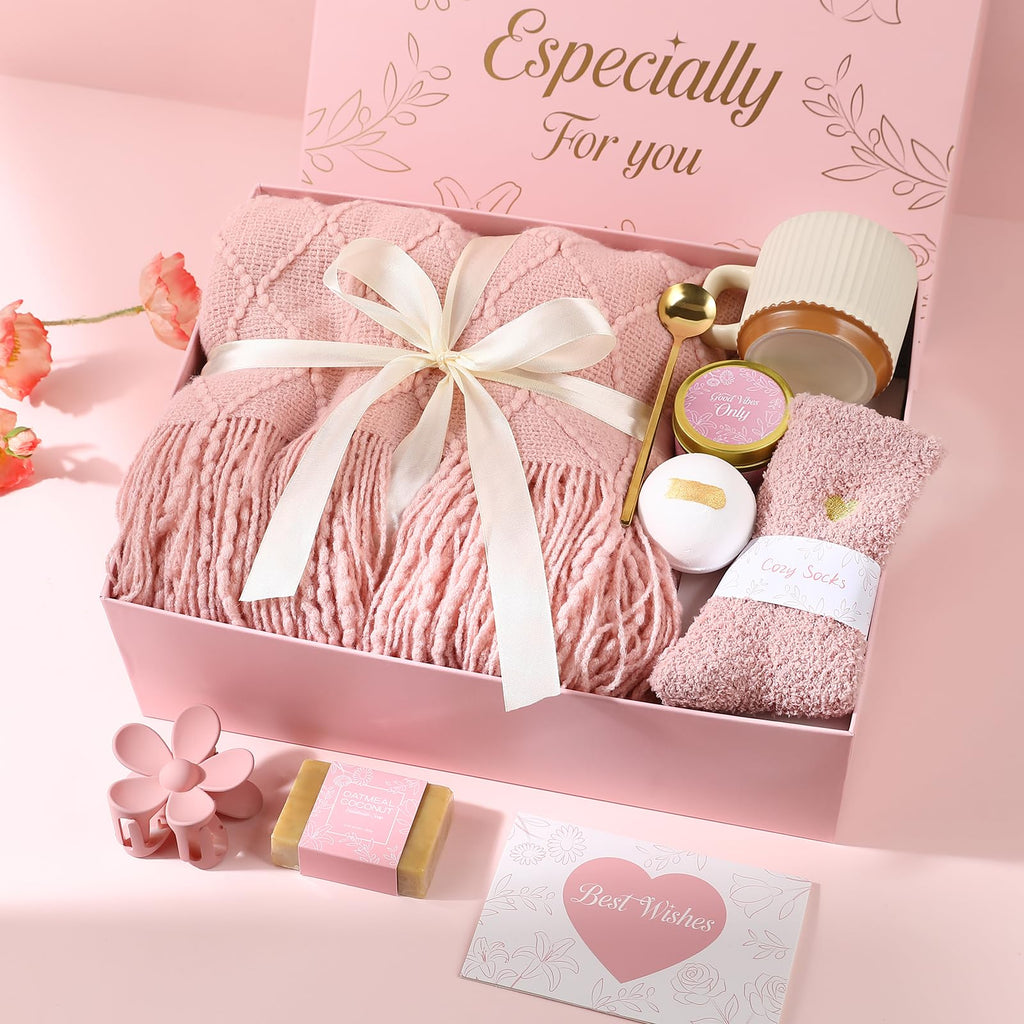 Get Well Soon Gifts Baskets for Women (Pink) Q347