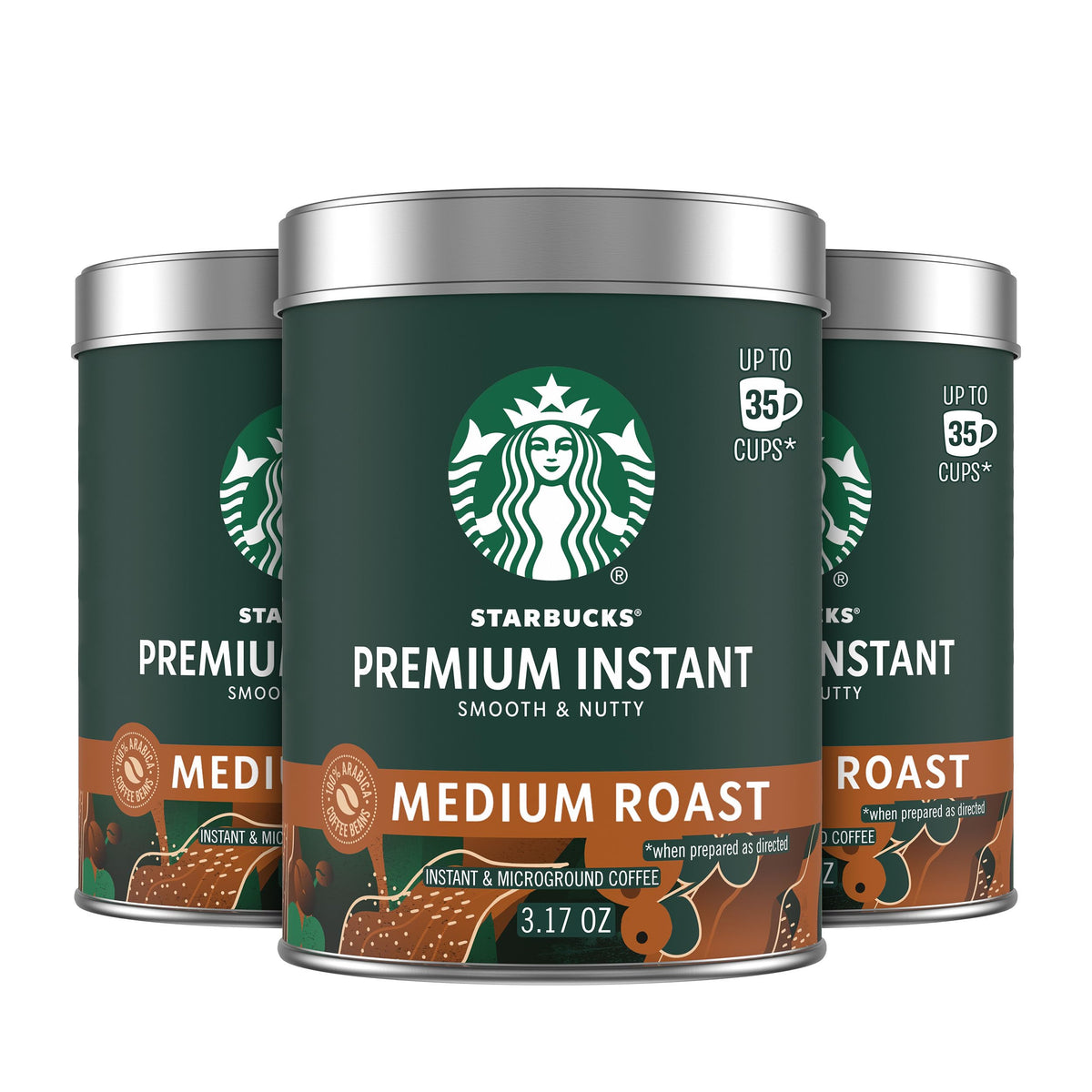 Medium Roast Instant Coffee 3 Tins 3.17 oz R60956