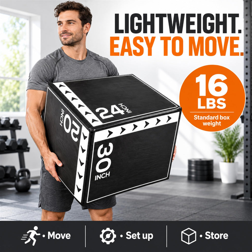3-in-1 Foam Plyometric Jump Box M6216