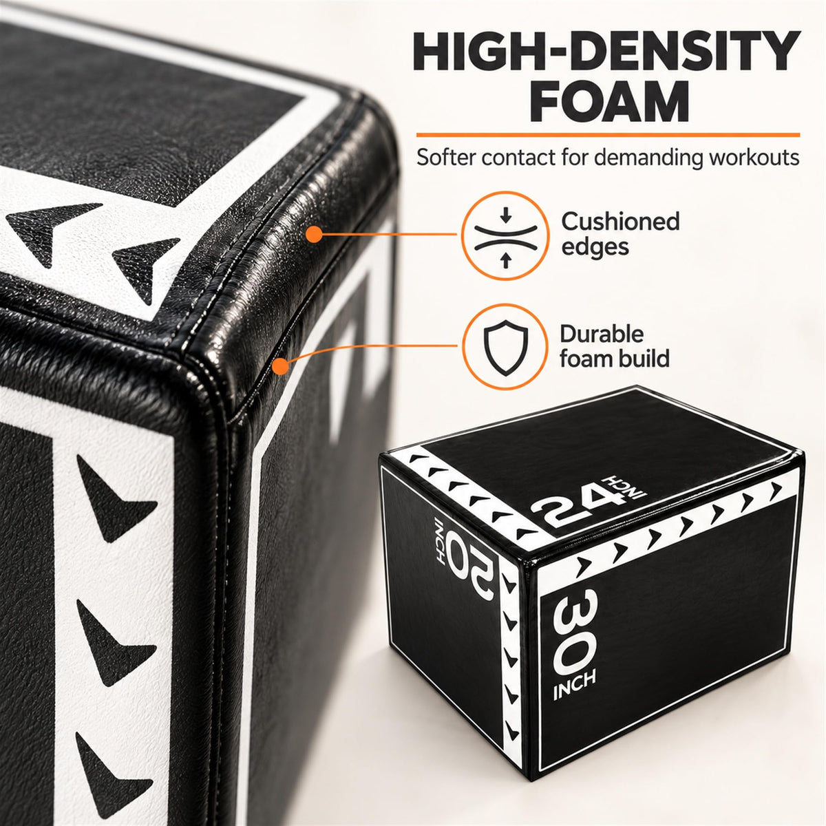 3-in-1 Foam Plyometric Jump Box M6216