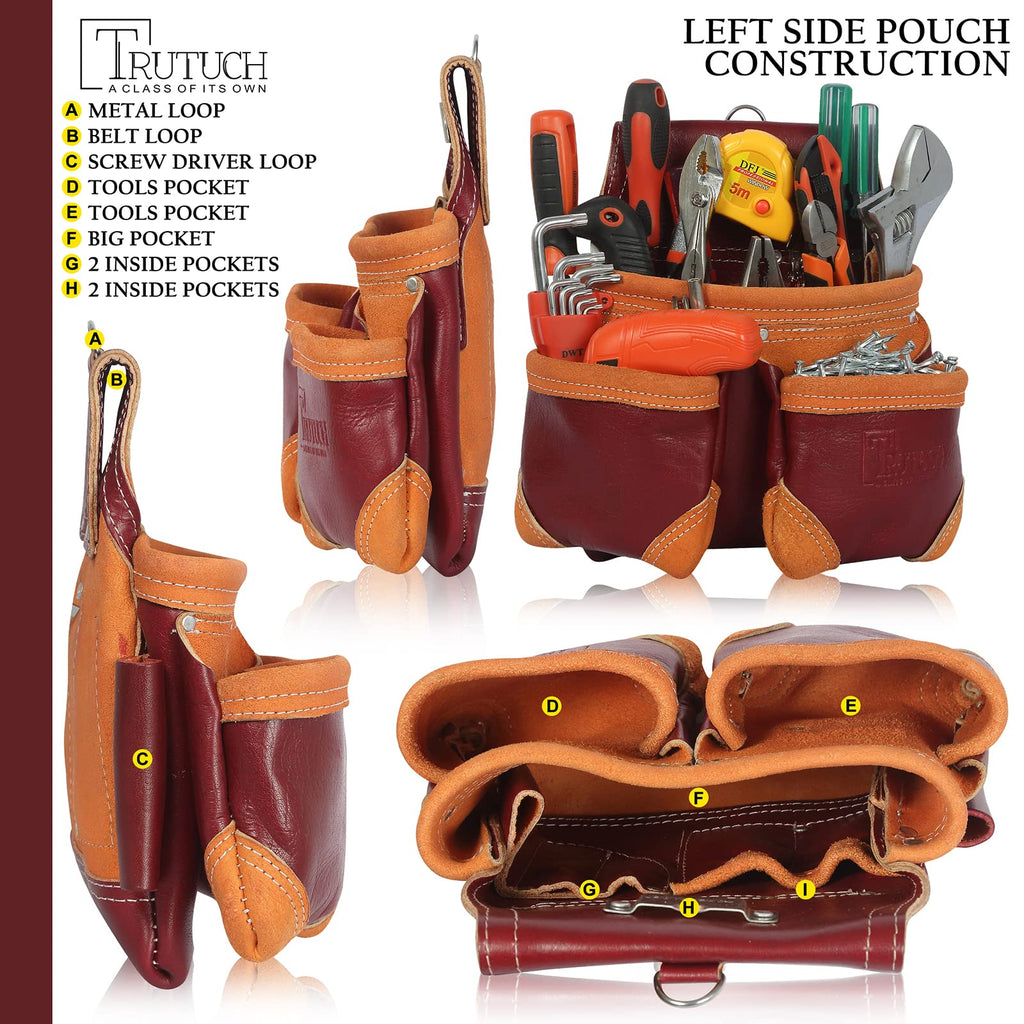 Maroon Leather Tool Belt R943802