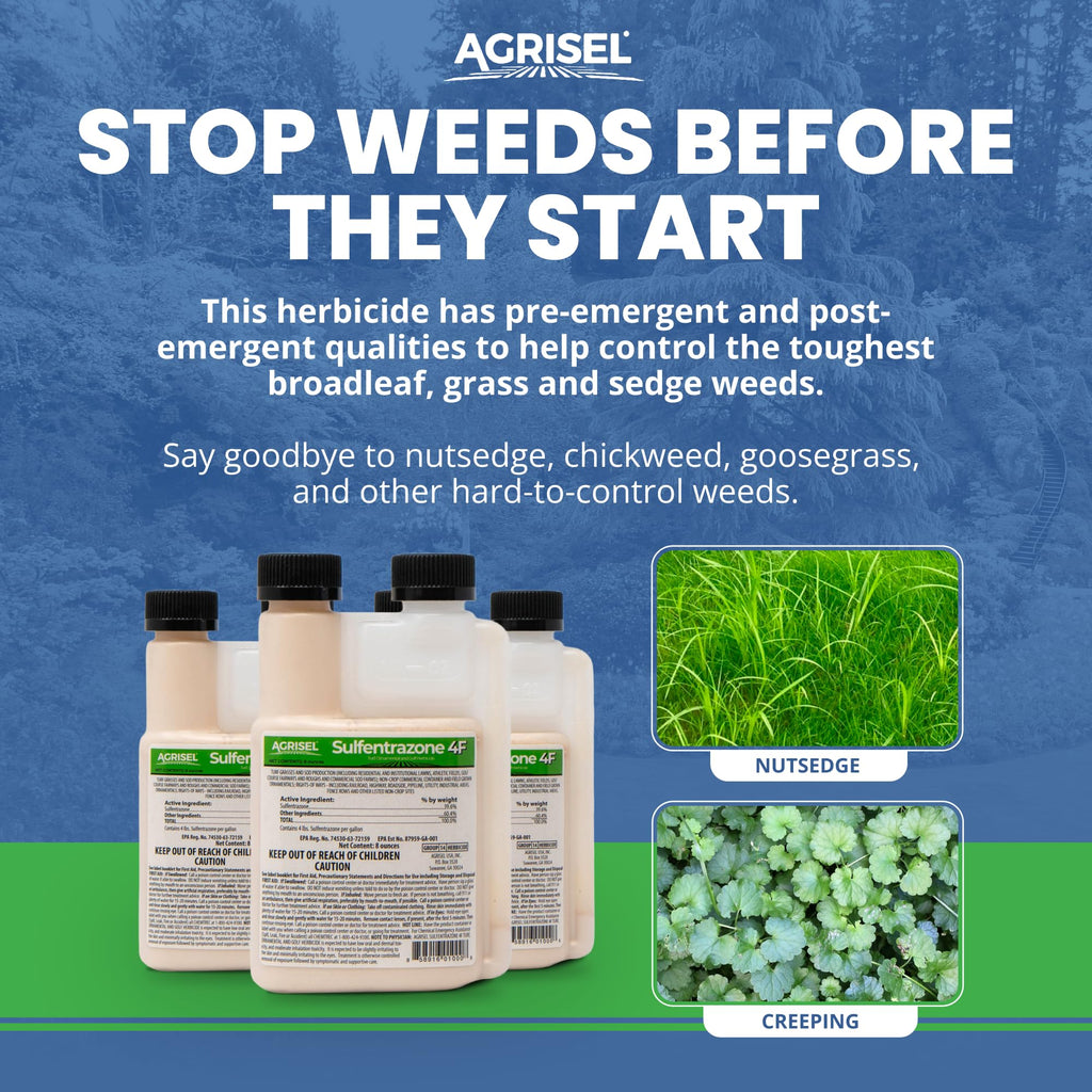 Sulfentrazone 4F Pre-Emergent Weed Killer 8 Ounces J160666