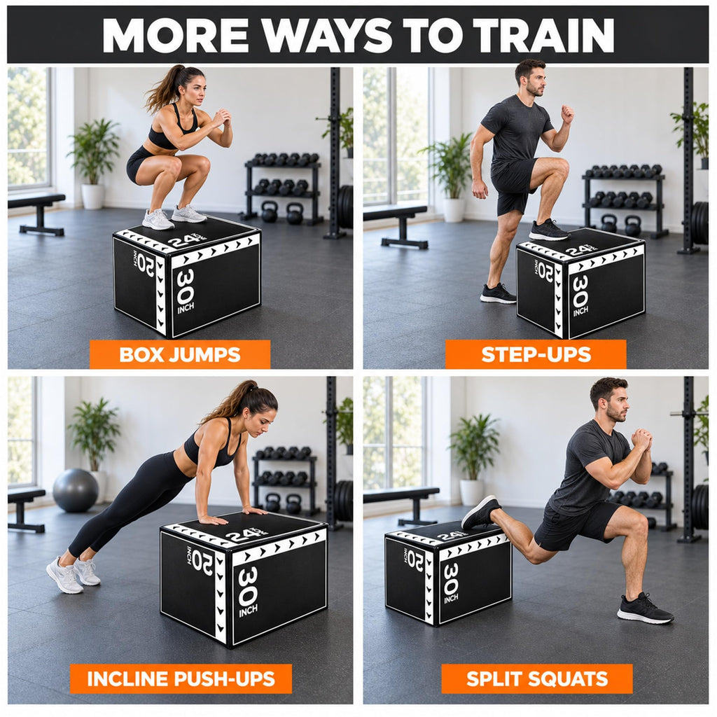 3-in-1 Foam Plyometric Jump Box M6216
