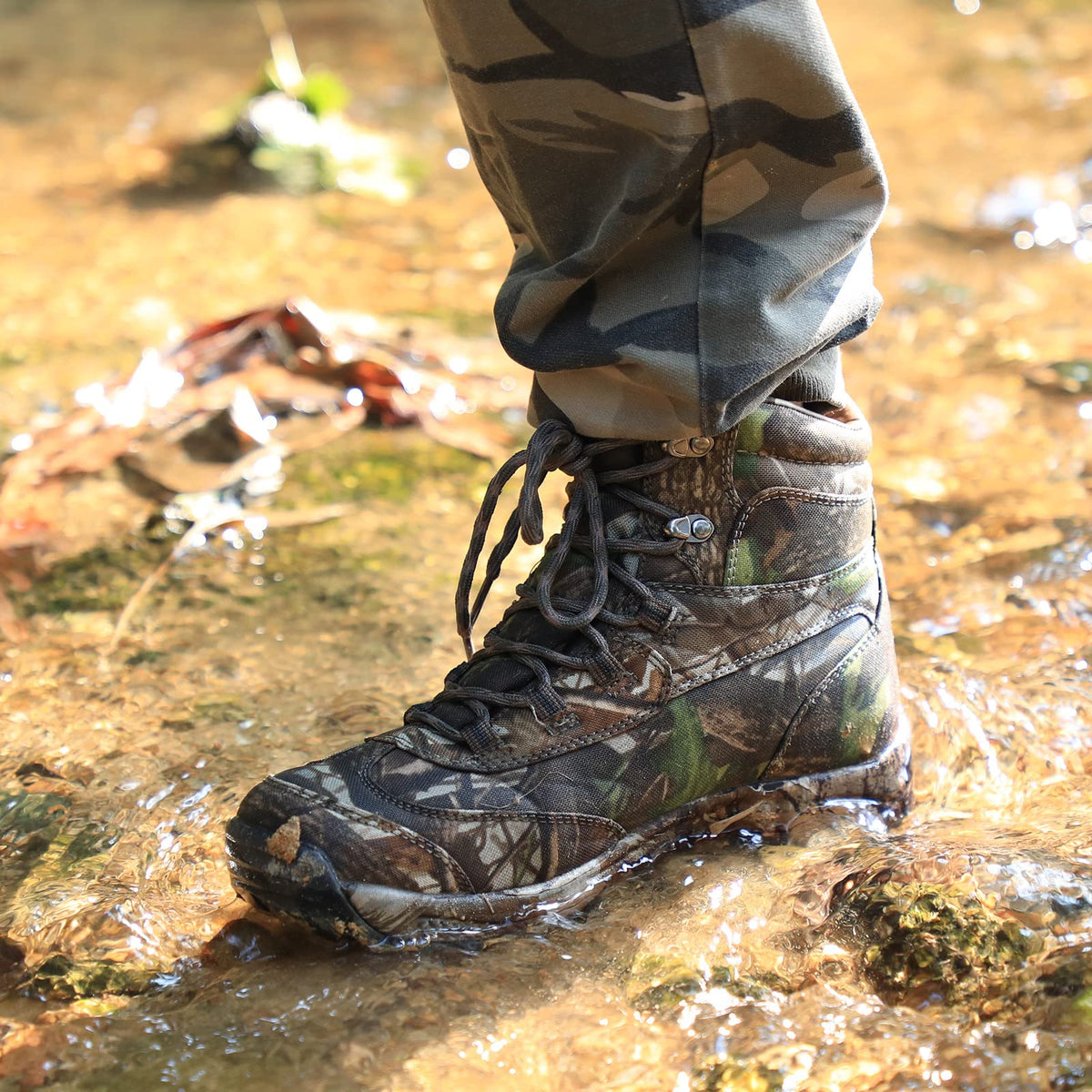 Camo Waterproof Lightweight Hunting Shoes T81373
