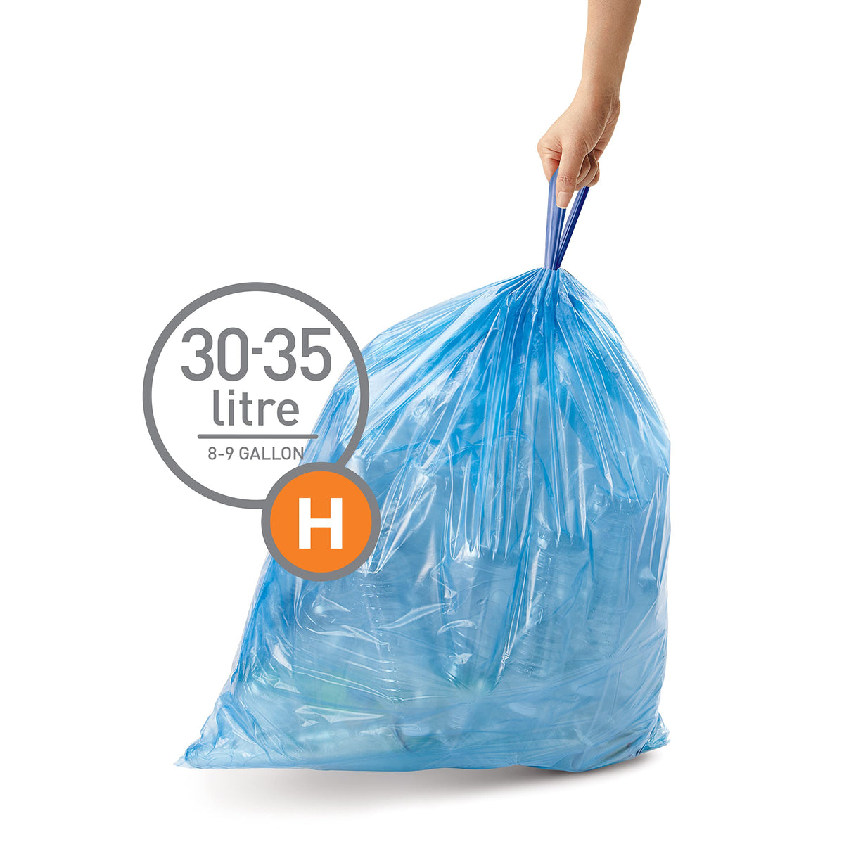 60 Count Drawstring Trash Bags, 30-35 Liter K888528