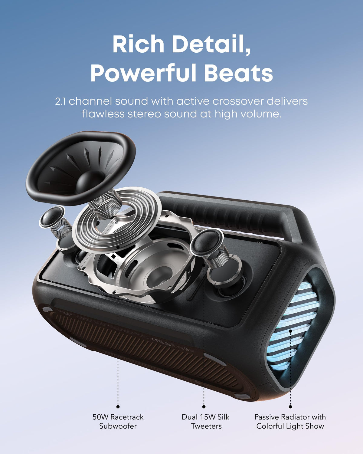 80W Outdoor Bluetooth Speaker K985