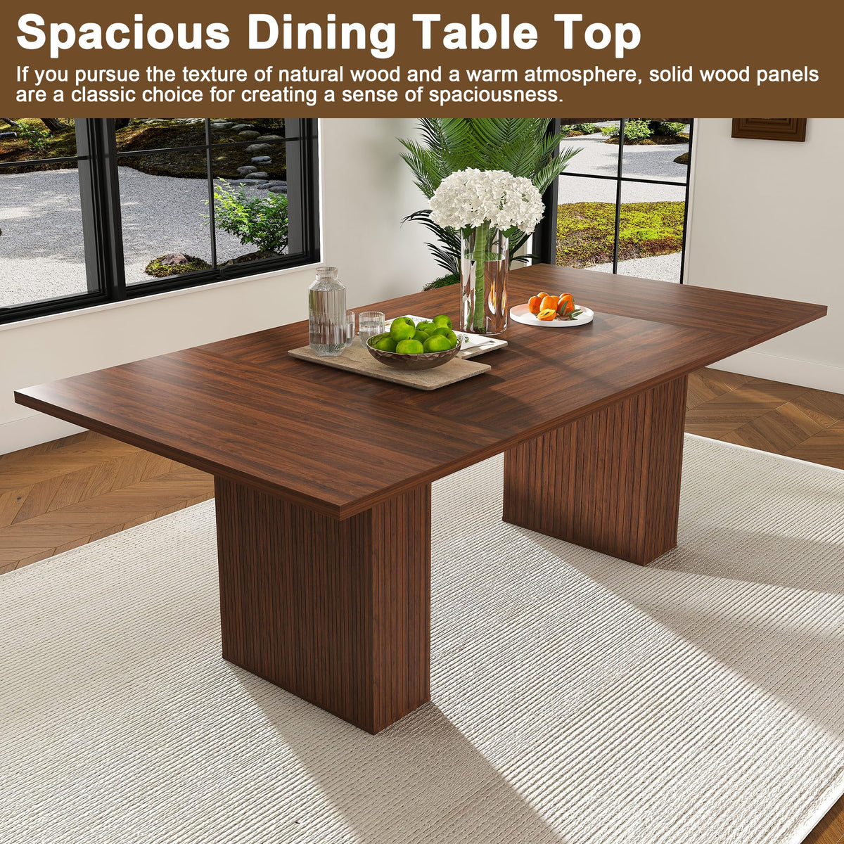 Rectangular 9 Piece Dining Table Set A8117