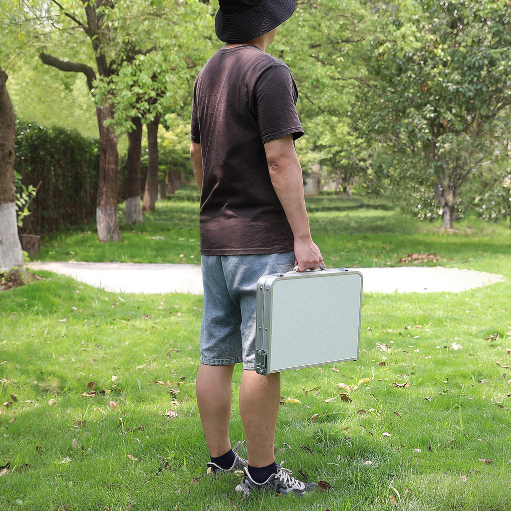 Folding Camping Table with Adjustable Legs M97375
