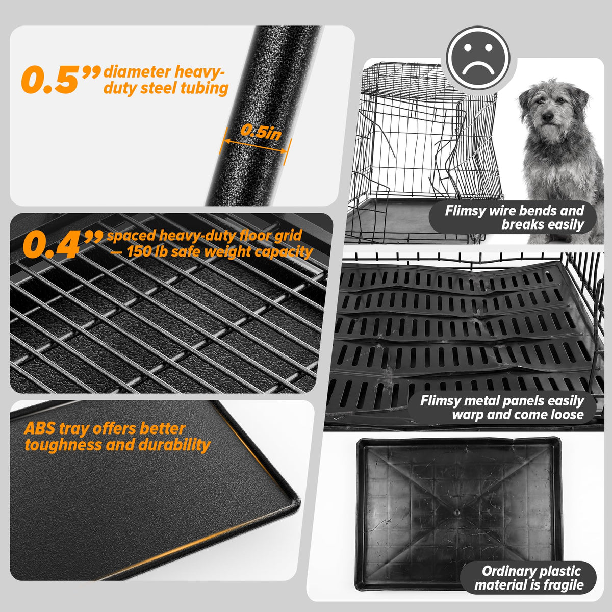 48 Inch Heavy Duty Dog Crate C545