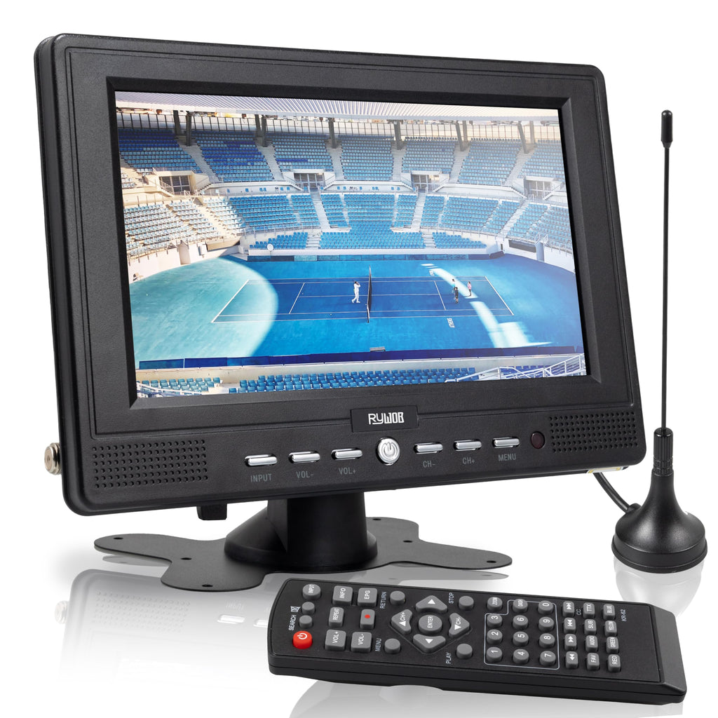 7” Portable TV with Antenna, Rechargeable Battery with Stand Y448548